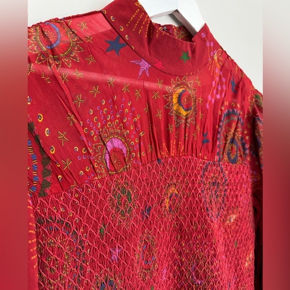 FARM Rio Red Mystic Night Midi Dress In Mystic Night size small - Picture 12 of 16